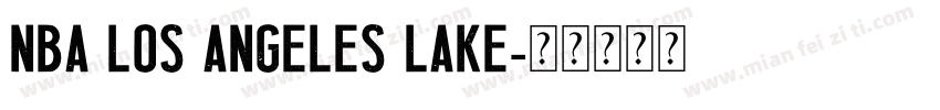 NBA Los Angeles Lake字体转换